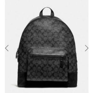 Coach West Backpack in Signature Canvas